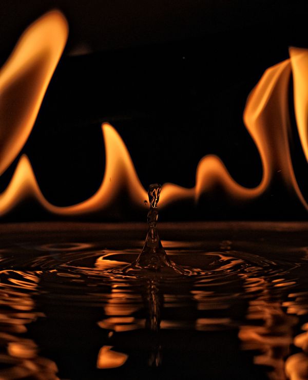 Liquid fire. photoshop picture